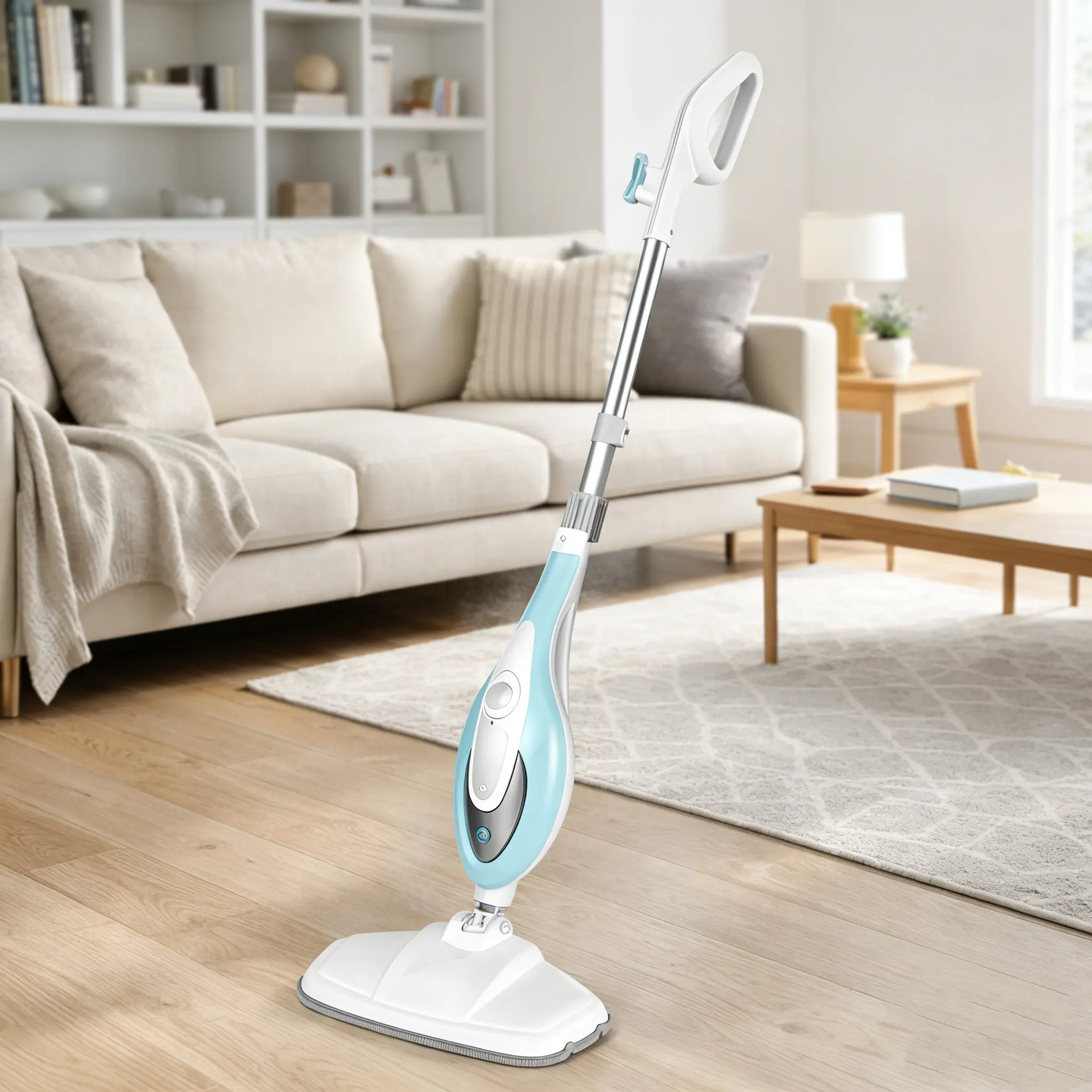 Multifunction Steam Mop Kit, Floor Steamer Machine - Handheld Electric Floor Cleaning Tool for Hardwood/Tile/Laminate Surfaces, Carpet-Compatible Deep Cleaner with 2 Washable Pads