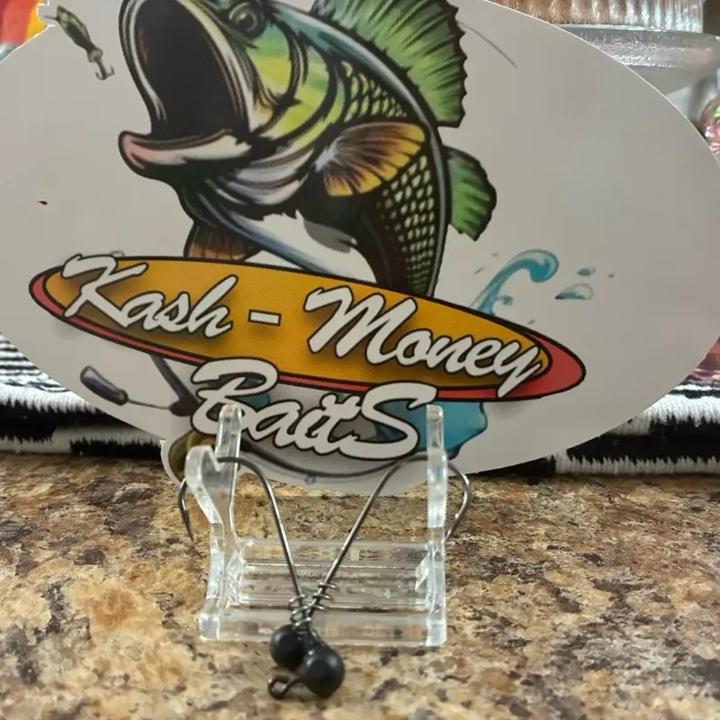 Kash-Money BaitS 3/16 oz Oxidized Tungsten Jig Head 4/0 Hook for Enhanced Fishing Performance