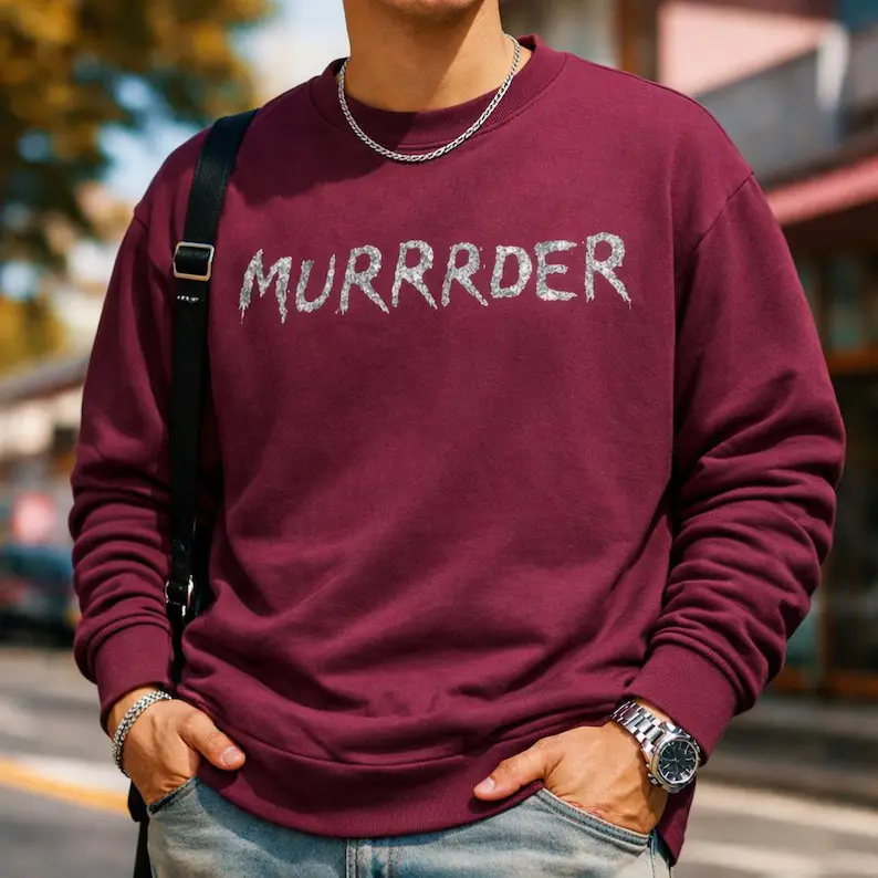 Traitors Movie Inspired “MURRRDER” Shirt, Murrrder Shirt, Vintage Murder Reality TV Fan Apparel, Alan Quote Top Traitors Movie, Trendy Pop Culture Sweatshirt