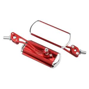 2pcs Motorcycle Rearview Mirrors, Fits Motorbike, Bikes & Electric Bicycles, 8mm/10mm Side Mirrors, Ideal for Cruisers & Off-Road Vehicles, Motor Parts Accessories