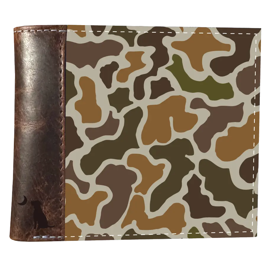 Camo Bi-Fold Wallet - Localflage Vintage
