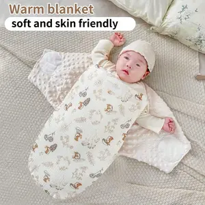 Ultra-Soft Baby Blanket, Newborn Anti-Shock Butterfly Wrap, Thickened Winter Sleep Bag, Sleep Sack, Christmas Gift for Babies