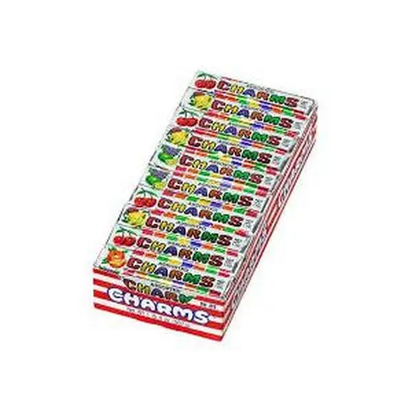 Charms Squares Assorted Fruit Flavor 20 Packs 1 Ounce Per Pack Tray