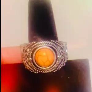 Autumn Orange Marble Paparazzi Jewelry Ring for Women