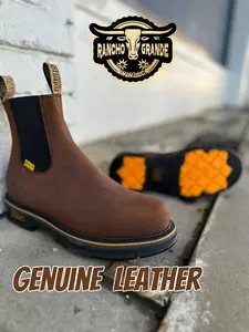 Oil and Slip Resistant Mens Work Boots  / Botin de Trabajo para Hombre con Suela Resistente a Resbalones
