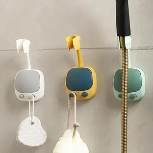 Shower Head Holder, Punch Free 360° Rotatable Shower Head Bracket, Adjustable Shower Head Stand, Bathroom Accessories, Bathroom Fixtures