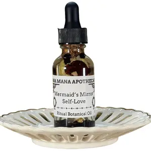 Sana Mana Apothecary "Mermaid's Mirror" Self-Love Ritual Botanical Oil All-Natural Hand-Crafted Herbal Blend
