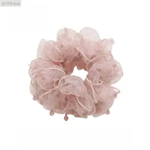 2026 Spring Summer Handmade Gauze Scrunchie, Korean Aesthetic TikTok Trend Hair Accessory, Oversized Elegant Spiral Volume Soft Lightweight Hair Tie, Chic Versatile for Women & Girls Daily Wear Party Travel