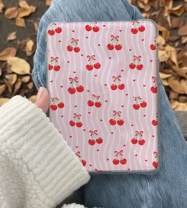 Cherries Kindle Insert for Clear Case – Aesthetic Book Lover Decor | Cozy Reading Accessory
