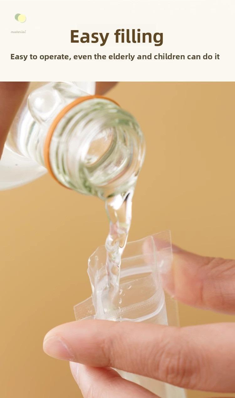 100 PCS Food-grade disposable popsicle bags, fruit jelly bags, ice cream, popsicle sticks, long strips, homemade ice pop bags