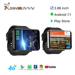 Rainbuvvy DM100 4G Smart Watch 2.86 Inch Screen Android 7.1 1GB+16GB Support SIM Card GPS WiFi 2700mAh Big Battery Smart Watch Sports Monitoring