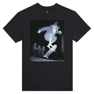 Gandalf skating with his hobbit squad, lotR tee-shirt, Lord of the rings tee shirt, lord of the rings print, gift for lotR fan