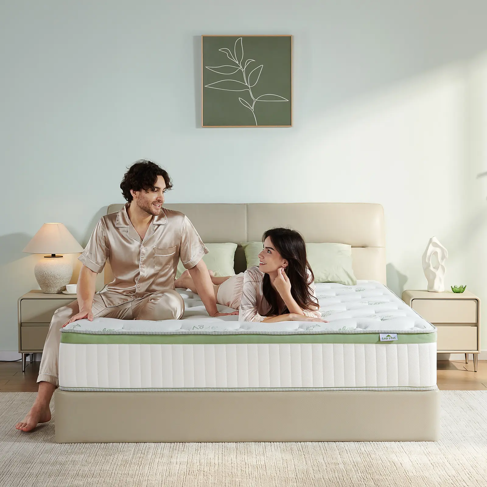 トップス rurumu: 2023ss lace bed JK mint ZYLUMI] Hybrid Mattress in a Box, 10/12/14 Inch, Full/Queen/King