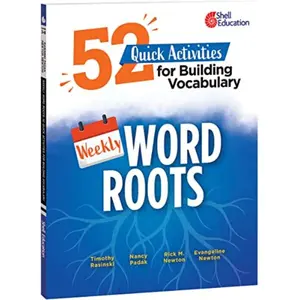 212 MAIN Shell Education Weekly Word Roots Book - 52 Quick Vocabulary-Building Activities, Weekly Activities for Early Learning