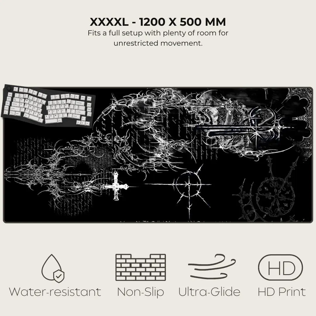 Cybersigilism Desk Mat, Rogue Sigilism Inspired Mouse Pad, Gaming Pad, Anime Desk Accessory, Computer Workstation Decor, Otaku Gift