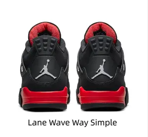 Year-Round Essential, Black & Red Retro Sneakers for Every Vibe