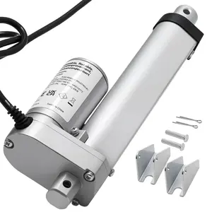 fathersdaygift VEVOR 12V Linear Actuator, 4 Inch High Speed 0.6/s Linear Motion Actuator, 225lbs/1000N with IP54 Protection Mounting Bracket for Lift Desk, Recliner Chairs, Window Door Opener