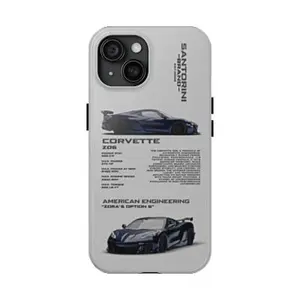 Corvette Blue Killer phone case , Car lover gift, poscher gift, trendy phone case - Phone Cases Phone Cover Hard Case Tough