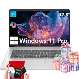 HP 17.3'' Laptop for Business & Student - 17.3" HD+ Display • Windows 11 Pro • Intel 8-Core i3-N305(Beat i5-1135G7) • up to 32GB RAM + 512GB SSD • Wi-Fi 6 • Copilot +PC • Full-Size Keyboard • Bundle Accessory