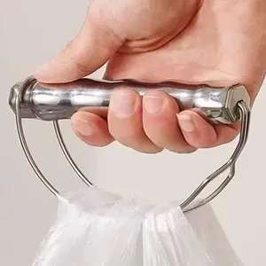 Grocery Bag Carrier, stainless steel Heavy Duty Grocery Bag Holder, Each Holds Up to 100lbs – Comfortable Grip for Carrying Shopping Bags, Grocery Bags, Buckets & More Durable Heavy Duty Shopping Bag