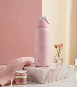 Owala Pink Bow Holiday Version 32Oz Stainless Steel Insulated Water Bottle