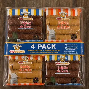 Tio Dolmo Coconut Tablet - Creamy Milk-Flavored Coconut Confection Snack Traditional Sweet