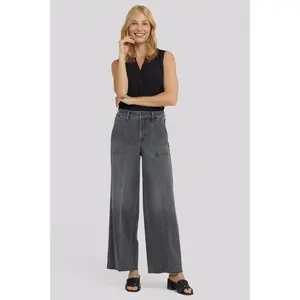 Simone Wide Leg Jeans - Dusty Ash