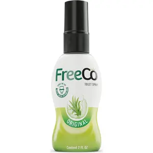 Freeco Before-you-go Toilet Spray | Stops odour Before it Begins with Essential Oils | Ideal for Home, Office, Public Spaces & Travel | 2 fl oz (1 Bottle), Original Citrus Scent