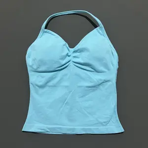 HISTELLO Df Dupe Gym Longline Strappy Top Yoga Vest Woman Backless Tank Tops Sports Fitness Bras Running Workout Gym Halter