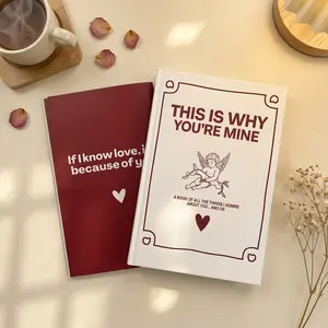 "This Is Why You're Mine" Couple Memory Book - Romantic Relationship Journal, Keepsake Home Decor Photo Album, Anniversary Gift for Him, GF Birthday Gift