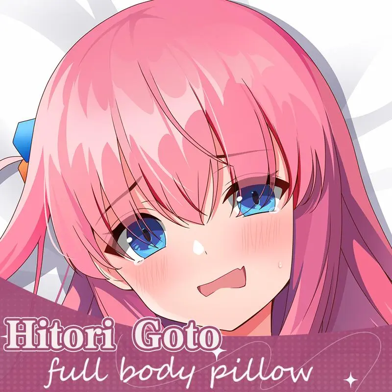 Anime Dakimakura Japanese Otaku Waifu Life Size Doublesided Print Hugging Body Pillov Cover  Rock Hitor Goto