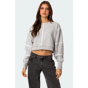 Inside Out Cropped Sweatshirt Inside Out Cropped Sweatshirt