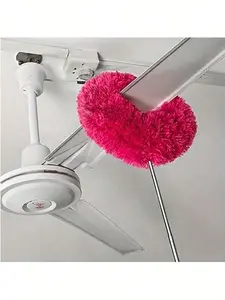 Long-Handled Reusable Microfiber Ceiling Fan Blade Cleaning Brush With Extension Pole For Cleaning Walls, Bookshelves, Furniture, And The Tops Of Doors And Windows. Suitable For Dust Removal