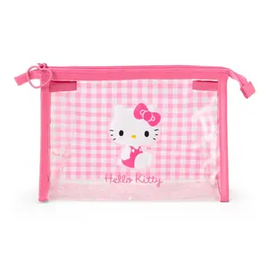 Hello Kitty Clear Gingham Zipper Pouch Hello Kitty Clear Gingham Zipper Pouch