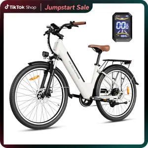 Windhorse F2 26" High-Power Commuter Electric Bike for Adults with 750W Peak Motor, 20MPH & 50 Miles Range, 468WH Removable Battery, 7-Speed Commuter Ebike with Suspension, powerful e bike