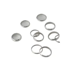 1Pc Minimalist Classic 925 Sterling Silver Plain High Polish Comfort Fit Wedding Bands Rhodium Plated Silver Rings For Couple