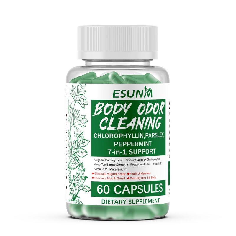 Nature's Deodorant! 650mg Chlorophyll Capsules. Control Body Odor, Boost Cellular Energy & Immune Support from Inside.