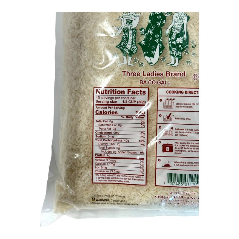 Three Ladies Brand Jasmine Rice Small Bag 5 lb