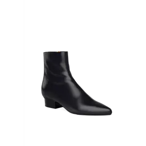 The Bootie - Coal Stretch Leather