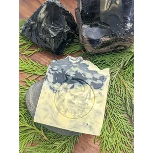 Tea Tree & Eucalyptus Bar Soap | Detoxifying Charcoal & Bentonite Clay | Moisturizing Hemp & Shea Butter