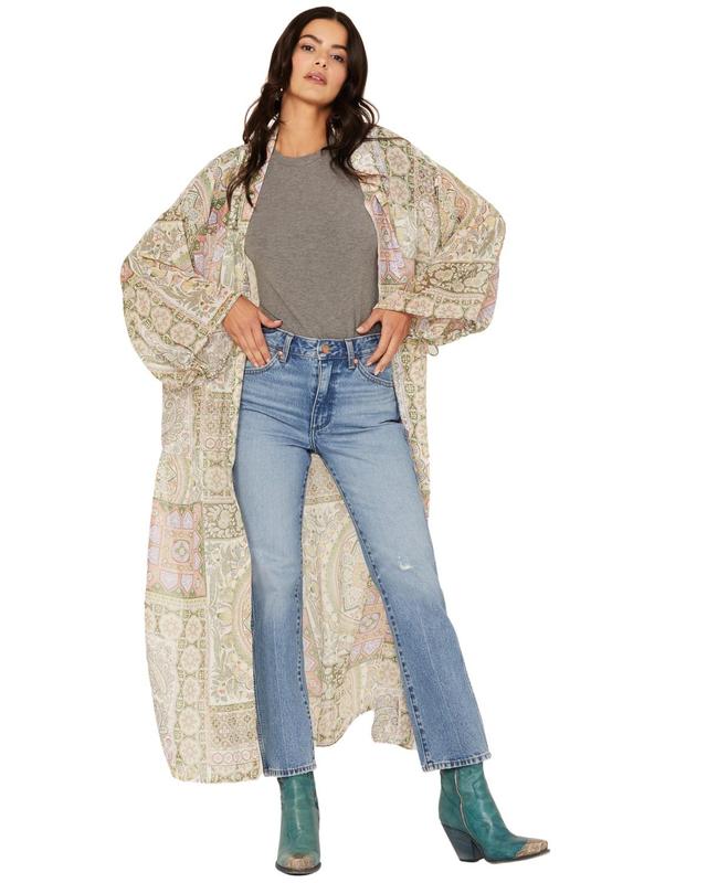 Shyanne Women's Printed Woven Kimono - Swsu23v53