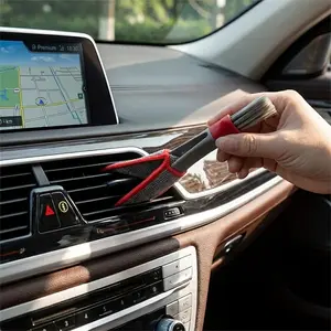 Car Air Vent Cleaning Brush, Double-Headed Multifunctional Car Interior Cleaning Brush, Auto Detailing Cleaner, Car Cleaning Tool, Car Detailing Products, Car Detailing Brushes#GLOBAL PICKS