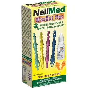 NeilMed Reusable Flexible Ear Cleaners, 15 Piece Set