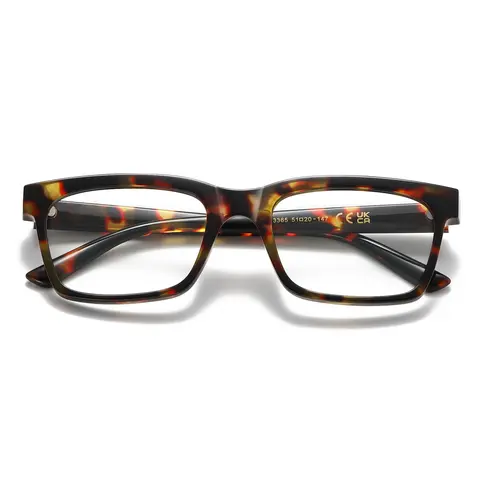 Kimorn Full Rim Rectangle Blue Light Digital Screen Glasses - Sturdy Black Frame Resin Plastic, UV Protection, Digital Eye Strain Relief, Ergonomic Design, Modern Fashionable Eyewear for Female Work/Gaming, Enhance Visual Experience, Improve Sleep Quality