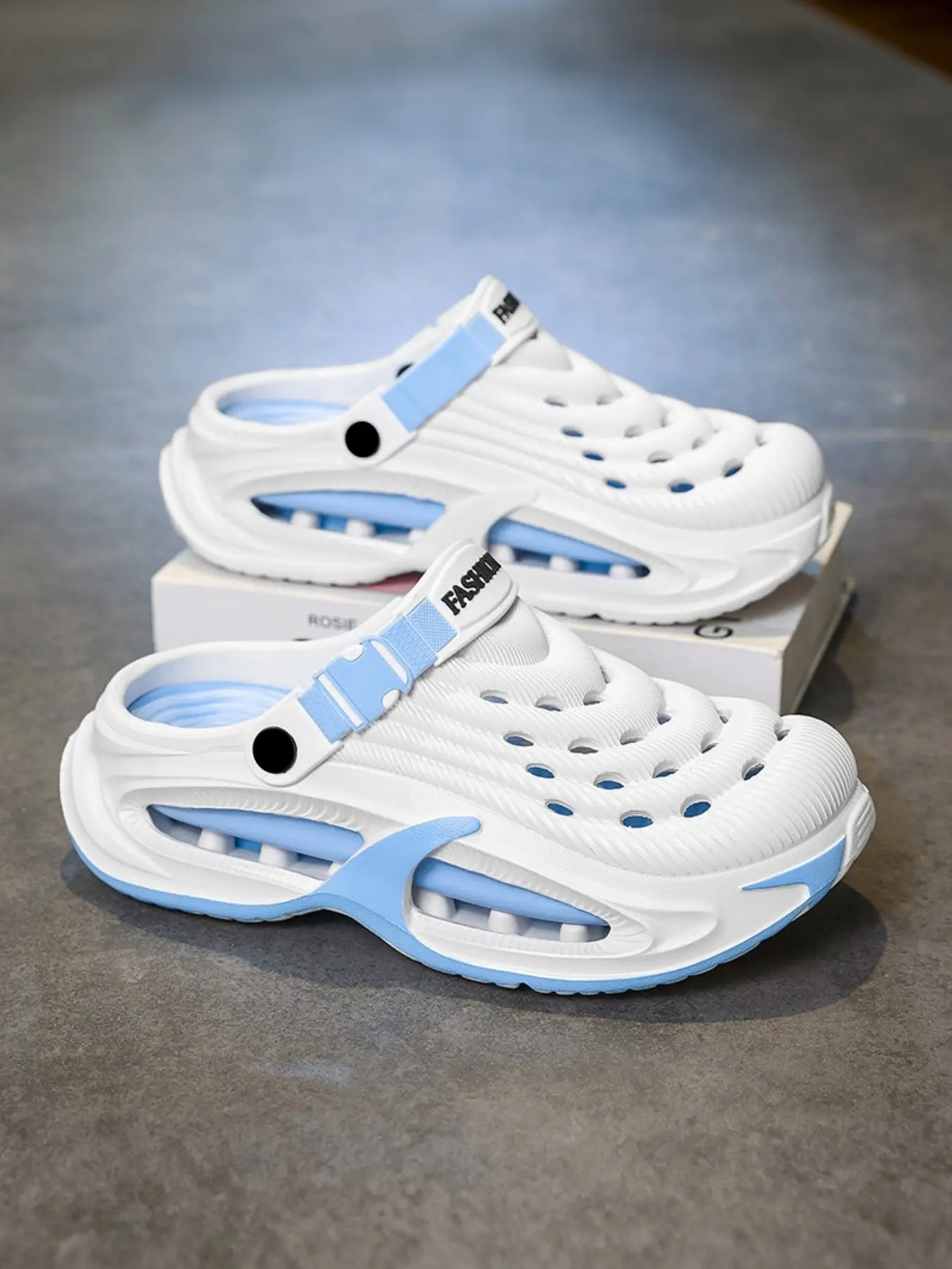 Men's Summer Sandals, Fashionable Casual Anti-Slip Waterproof Beach Shoes, Thick Sole Open-Toe Non Slip Slippers, Open Toed Slippers, Trendy Outdoor Footwear, Walking Shoes