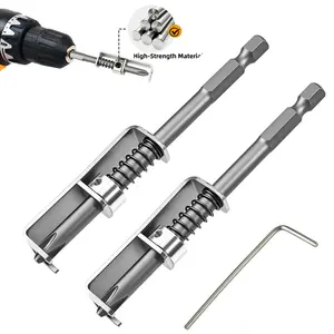 2 Pcs Spring-Loaded Screw Holder Bit, Anti-Drop Screwdriver Bit, Single-Hand Operation, Universal Screw Retaining Tool for DIY Home Repair, Screwdriver Bit Clip