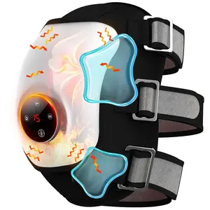 Heated Knee Massager with Air Compression,660nm Red Light & vibratory massager Therapy for Joint Pain, 3 Heat Modes 15 Min Auto-Off Rechargeable Arthritis Relief Device, Cordless Recovery for Men Women Gift upgraded version Knee Pain Tool