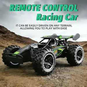 2WDhighspeedoff-roadremotecontrolcar,longlastingbatteryandanti-interference,all-terrainmonstertruck,1:18scaleremotecontrolracingcar,largecapacitybattery,independentshockabsorption,bigtires,(Two 1.5V "AA" batteries are required.)