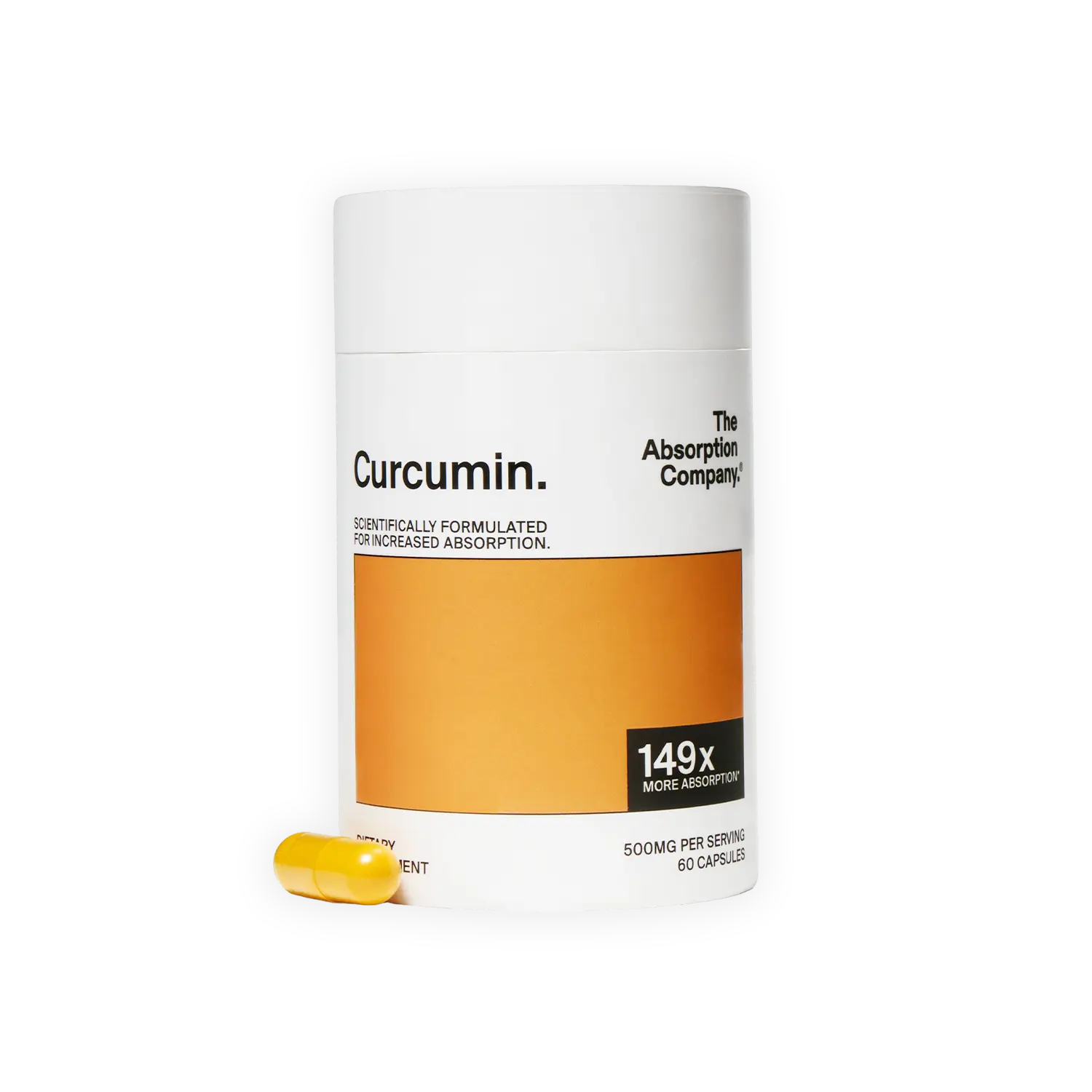Absorption Company Curcumin Supplement | 149x Better Absorption for Joint Pain, Inflammation & Recovery | No Black Pepper, 30-Day Supply Absorption Company Curcumin Supplement | 149x Better Absorption for Joint Pain, Inflammation & Recovery | No Black Pepper, 30-Day Supply