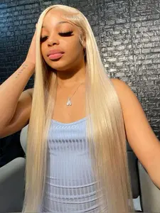 32 Inch Lime Green Long Silky Straight Wigs for Women, Gorgeous Fluffy Wigs without Bangs, Synthetic Lace Front Wigs for Party, Daily Use, Glueless Hd Wigs